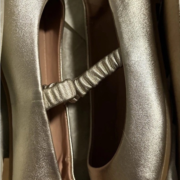 Cole Haan Yvette ballet flat Women's Shimmering Gold Loafers - Picture 2 of 11